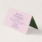 Frühjahrsgartenkollektion Visitenkarten (Rückseite)