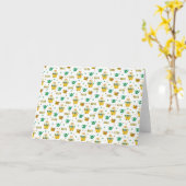 Frühjahrsgartenmuster Karte (Gelbe Blume)