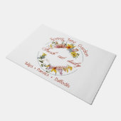 Frühjahrsgartenzeichen Fußmatte (Schrägansicht)