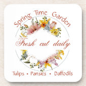 Frühjahrsgartenzeichen Getränkeuntersetzer (Vorderseite)