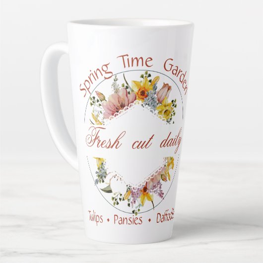 Frühjahrsgartenzeichen Milchtasse (Linke Ecke)