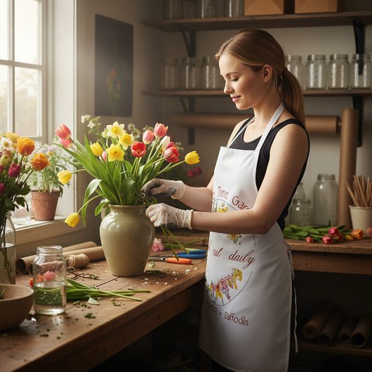 Frühjahrsgärtnerei Schürze