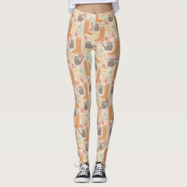 Frühjahrsgärtnermuster Leggings