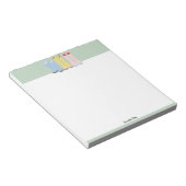 Frühjahrsgärtnerstiefel individuell anpassbar notizblock (angewinkelt)