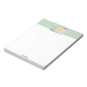 Frühjahrsgärtnerstiefel individuell anpassbar notizblock (Rotiert)