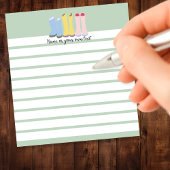 Frühjahrsgärtnerstiefel mit individualisierbaren L Notizblock