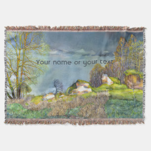 Frühjahrsgewitter-Gemälde  Aquarell Decke