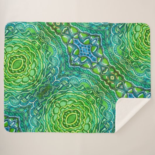 Frühjahrsgras Sherpadecke (Vorderseite (Horizontal))