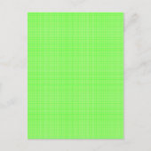 Frühjahrsgrasfarben Karierter Muster Postkarte (Vorderseite)