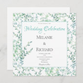 Frühjahrsgrün Einladung (Vorne/Hinten)