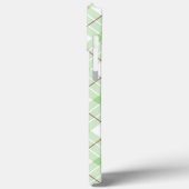 Frühjahrsgrün Kariert Case-Mate iPhone Hülle (Rückseite / Links)