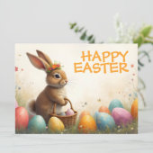 Frühjahrsgruß vom Osterhasen (Stehend Vorderseite)