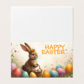 Frühjahrsgruß vom Osterhasen (Außenseite Aufgefaltet)