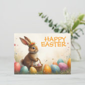 Frühjahrsgruß vom Osterhasen (Stehend Vorderseite)