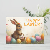 Frühjahrsgruß vom Osterhasen (Stehend Vorderseite)