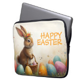 Frühjahrsgruß vom Osterhasen Laptopschutzhülle (Vorderseite Links)