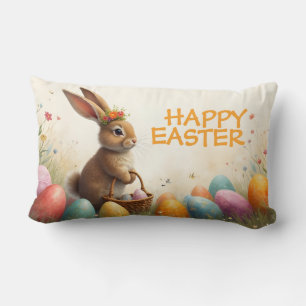 Frühjahrsgruß vom Osterhasen Lendenkissen