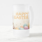 Frühjahrsgruß vom Osterhasen Mattglas Bierglas (VorderseiteRechts)