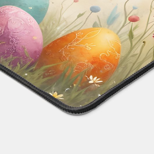 Frühjahrsgruß vom Osterhasen Schreibtischunterlage (Ecke)