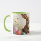 Frühjahrsgruß vom Osterhasen Tasse (Links)