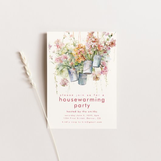 Frühjahrshaus-Erwärmung Party laden Einladung