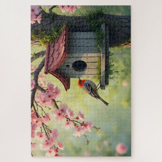 Frühjahrshaus Puzzle (Vertikal)