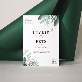 Frühjahrsheirat Einladung mit Leaf und Blume