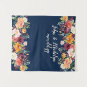 Frühjahrsheirat Hintergrund Boho Empfang Foto Stan Wandteppich (Vorderseite (Horizontal))