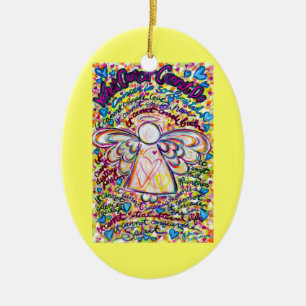Frühjahrsherzen Krebs Engel Ornament individuell a