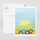 Frühjahrshintergrund Postkarte (Vorne/Hinten)