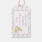 Frühjahrshirschdusche Geschenkanhänger (Vorderseite)