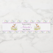 Frühjahrshirschdusche Wasserflaschenetikett (Einzelnes Label)