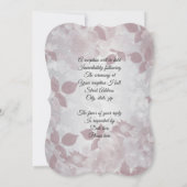 Frühjahrshochzeit Einladungen elegant Mauve (Rückseite)