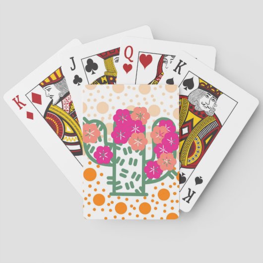 Frühjahrskaktus Spielkarten (Rückseite)