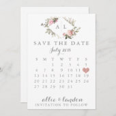 Frühjahrskalender Save the Date (Vorne/Hinten)