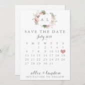 Frühjahrskalender Save the Date (Vorne/Hinten)