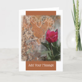 Frühjahrskarte Blutrausch-Grußkarte Dankeskarte