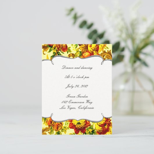 Frühjahrskarte Einladung (Stehend Vorderseite)