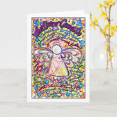 Frühjahrskarte Krebs-Engel-Karte Karte (Gelbe Blume)