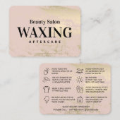 Frühjahrskarte mit Nachsorgeanleitungen Visitenkarte (Vorne/Hinten)