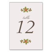 Frühjahrskarten Tischnummer Cards (Rückseite)