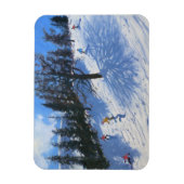 Frühjahrskiläufer Verbier 2010 Magnet (Vertikal)