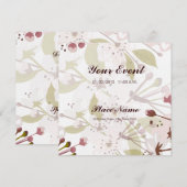 Frühjahrskirsche blühen Einladung 5,25 x 5,25 (Vorne/Hinten)