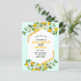 Frühjahrsklauseln Postkarte Einladung zur Hochzeit