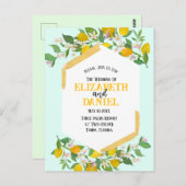 Frühjahrsklauseln Postkarte Einladung zur Hochzeit (Vorne/Hinten)