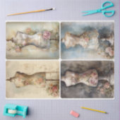 Frühjahrskleideformen Seidenpapier (Basteln)