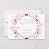 Frühjahrskolben Hochzeitskollektion RSVP Karte (Vorderseite)