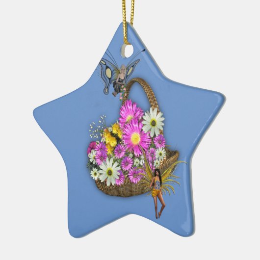 Frühjahrskorb Keramikornament (Links)