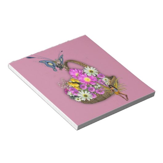 Frühjahrskorb Notizblock (angewinkelt)