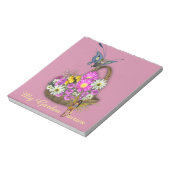 Frühjahrskorb Notizblock (Rotiert)